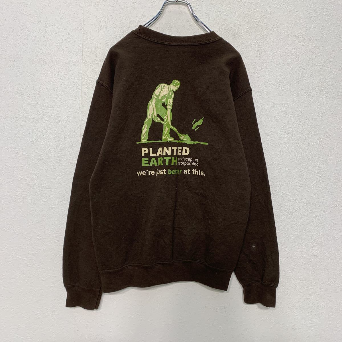 ギルダン スウェット オリーブ トレーナー USA古着 90s 長袖 メンズ 緑