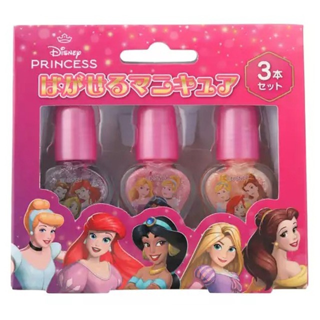 ディズニープリンセスはがせるマニキュア3本セット(5803012)