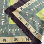 スカーフ　ナチュラルカラー　シルクスカーフ　フリンジ　 12ACdi29