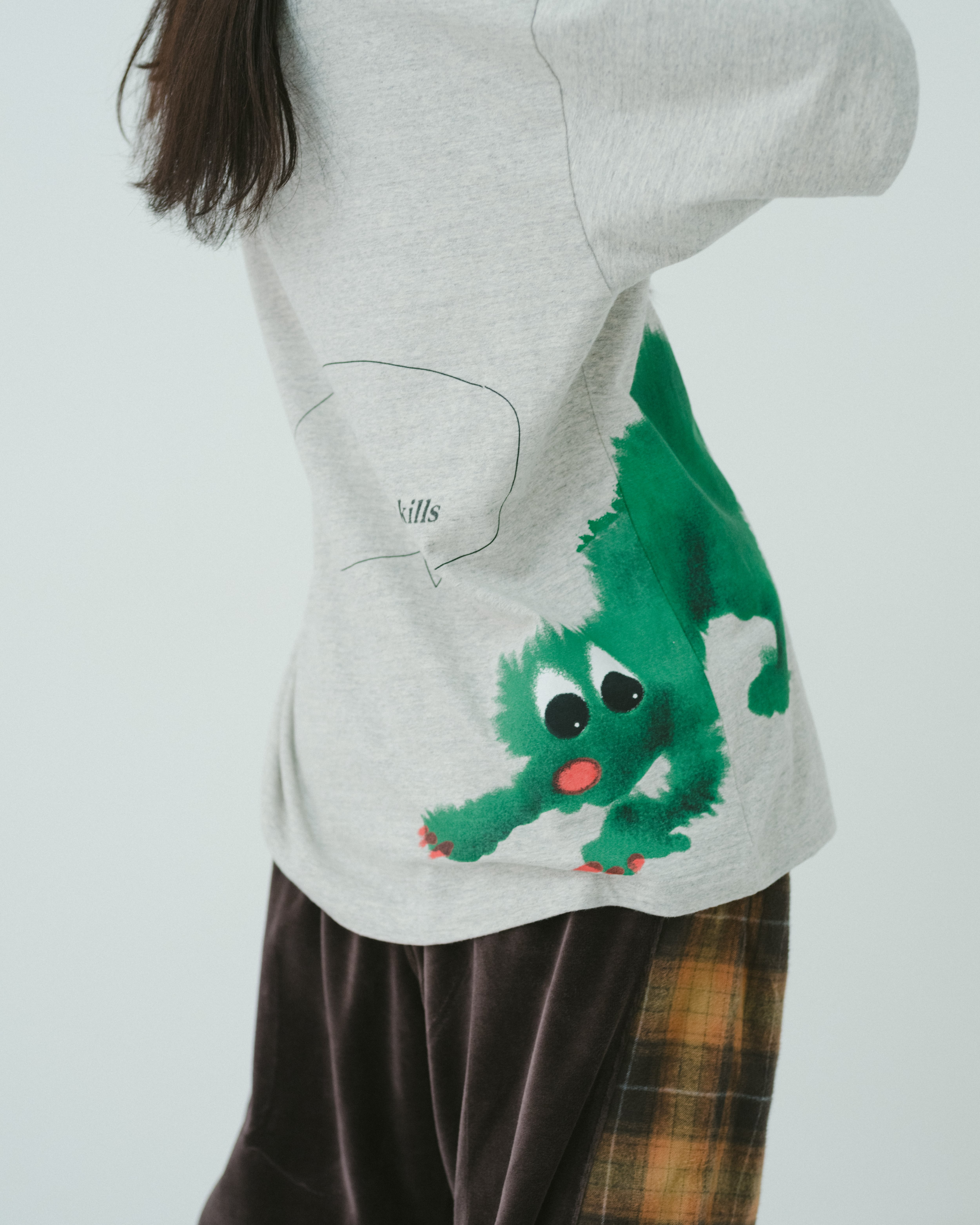 Green dog T-shirt（GREY） | TTTMSW