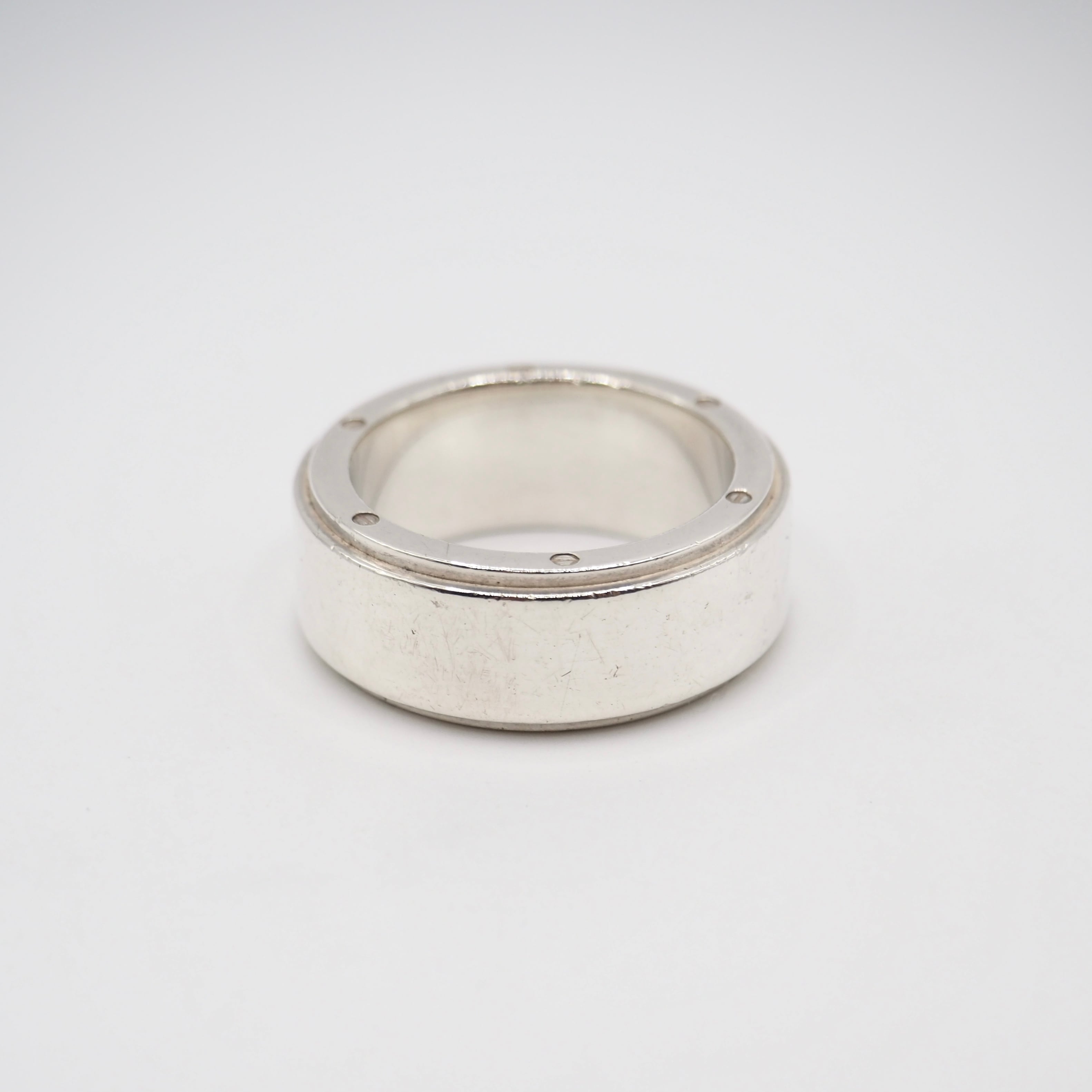 レア 美品 TIFFANY ティファニー メトロポリス シルバーリング Tiffany&Co. 約18号 メトロポリス リング シルバー925 ティファニー