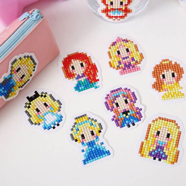シールタイプ セット ダイヤモンドアート キット プリンセス