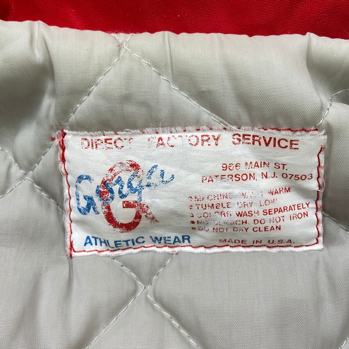 90年代 USA製 MARINE CORPS LEAGUE MCL 襟付き スタジャン メンズL相当
