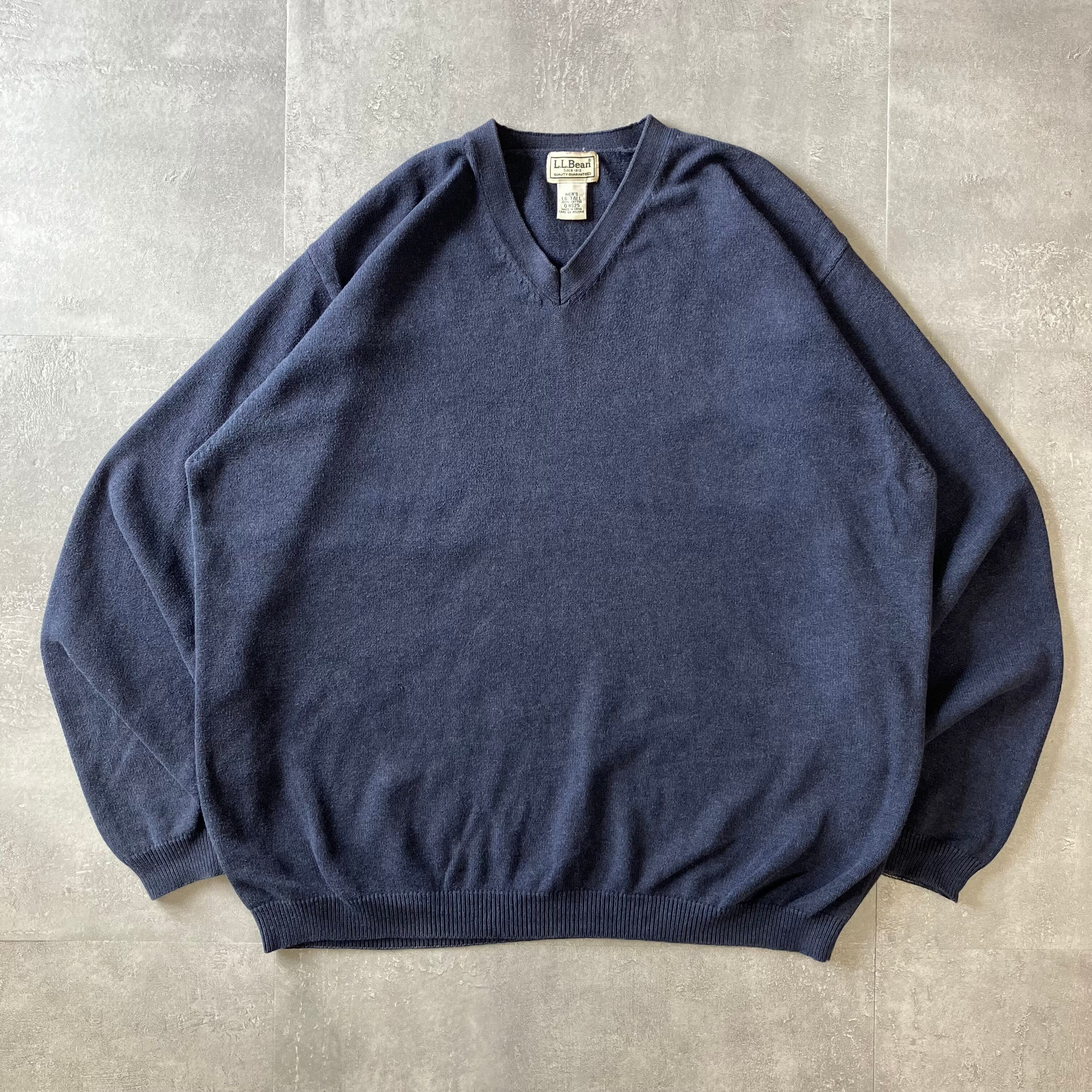 L.L.Bean 00s コットンニット Vネック No.1569