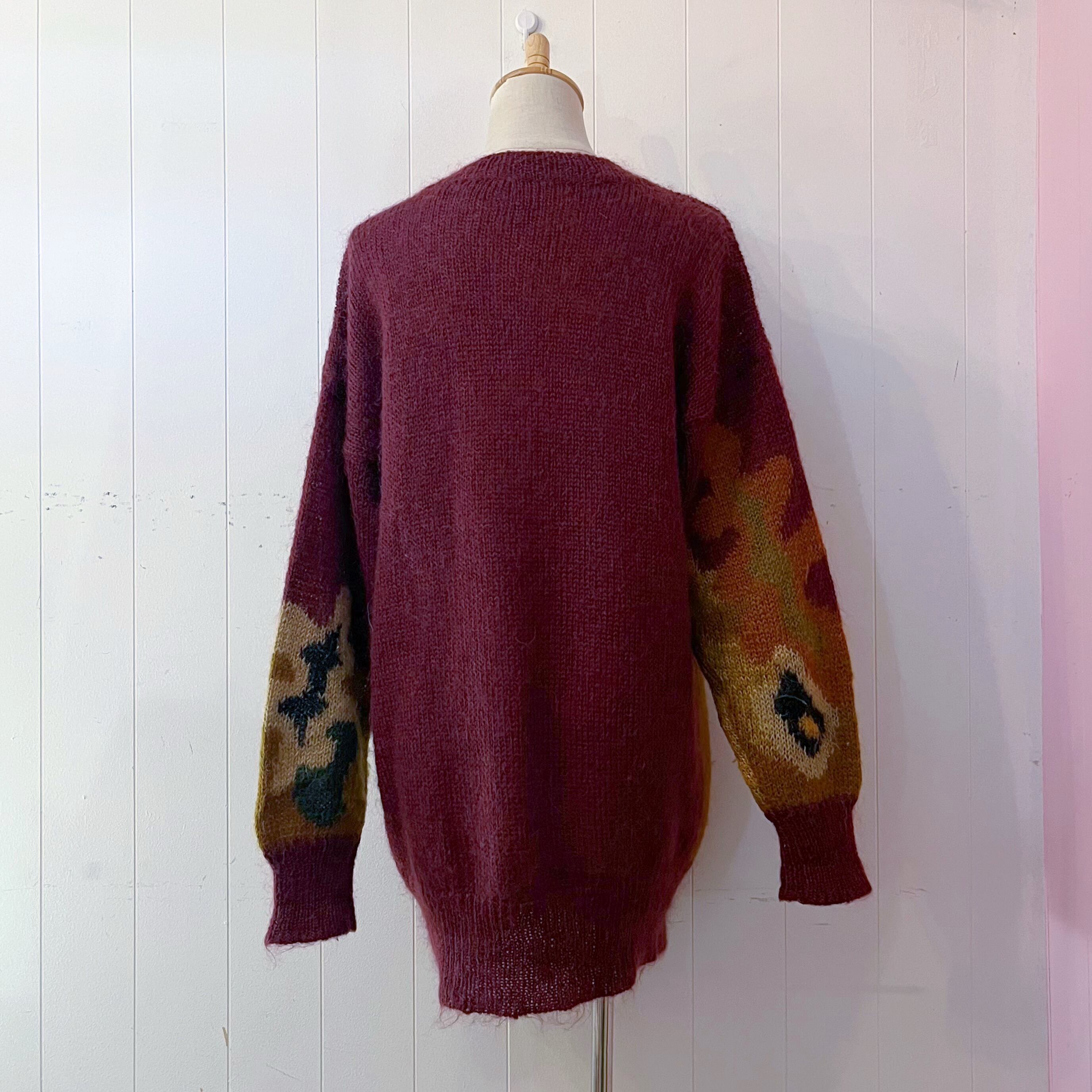 botanical lame knit cardigan