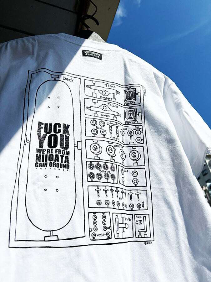 スケートプラモTee FUCK YOU WE`RE FROM NIIGTA モデル | GAIN GROUND