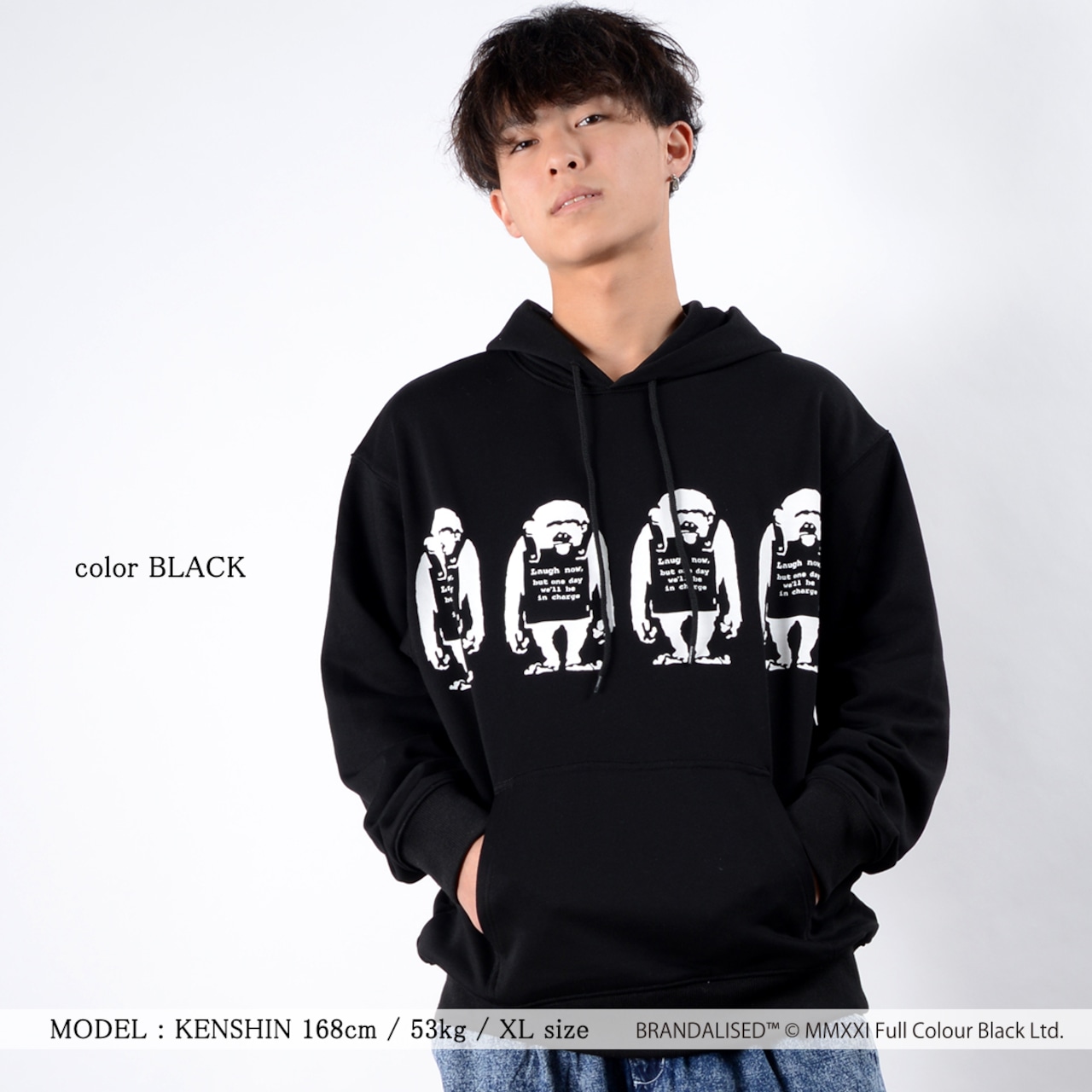 \SALE/◆バンクシー Laugh Now プルパーカー◆ ri-200119