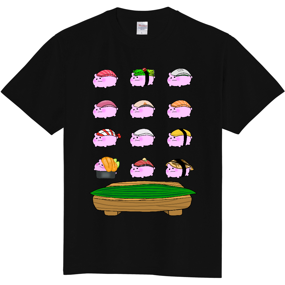 ぴきずしTシャツ カラー:ブラック | PIKIMON