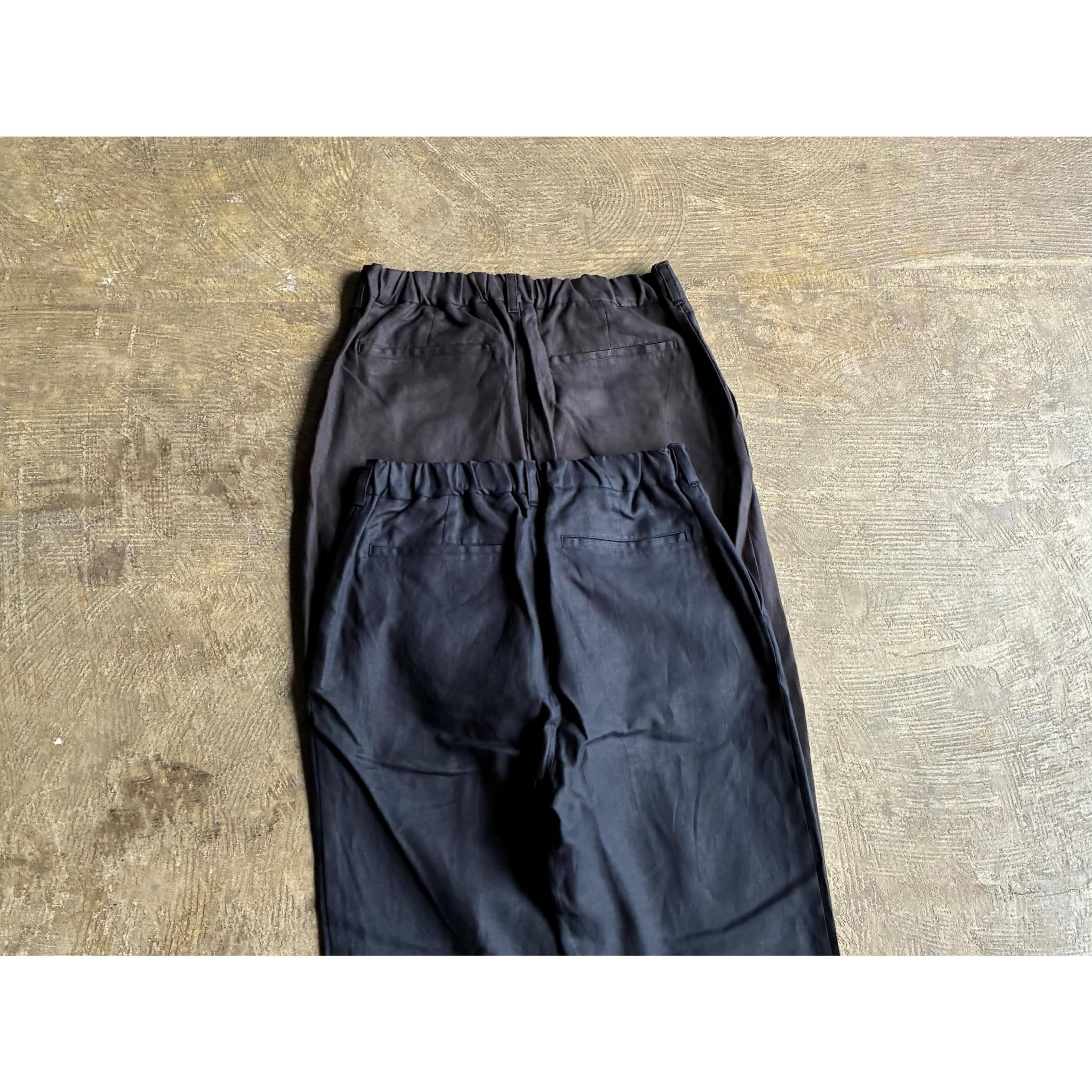 STILL BY HAND(スティル バイ ハンド) Linen 2Tuck Wide Tapered Pants