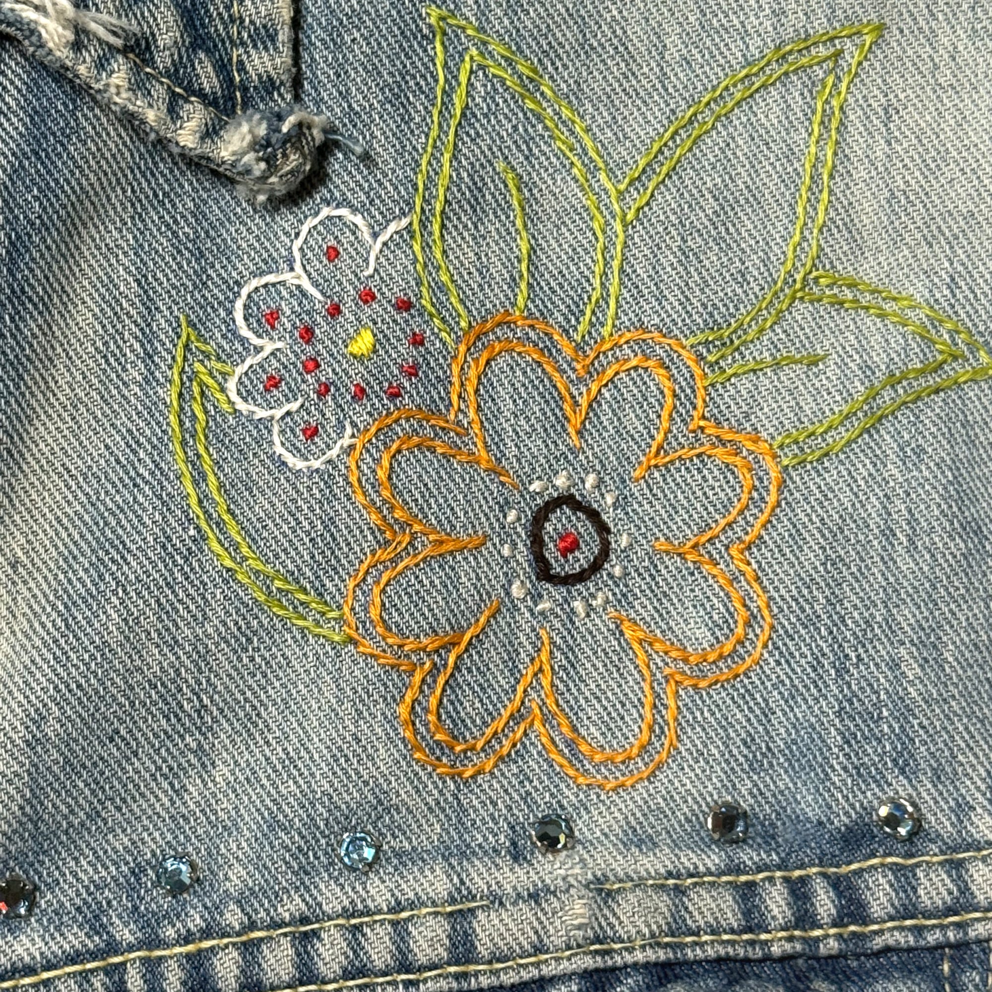 1970's USA製 Lee リー ハンドステッチ 刺繍 101J デニムジャケット