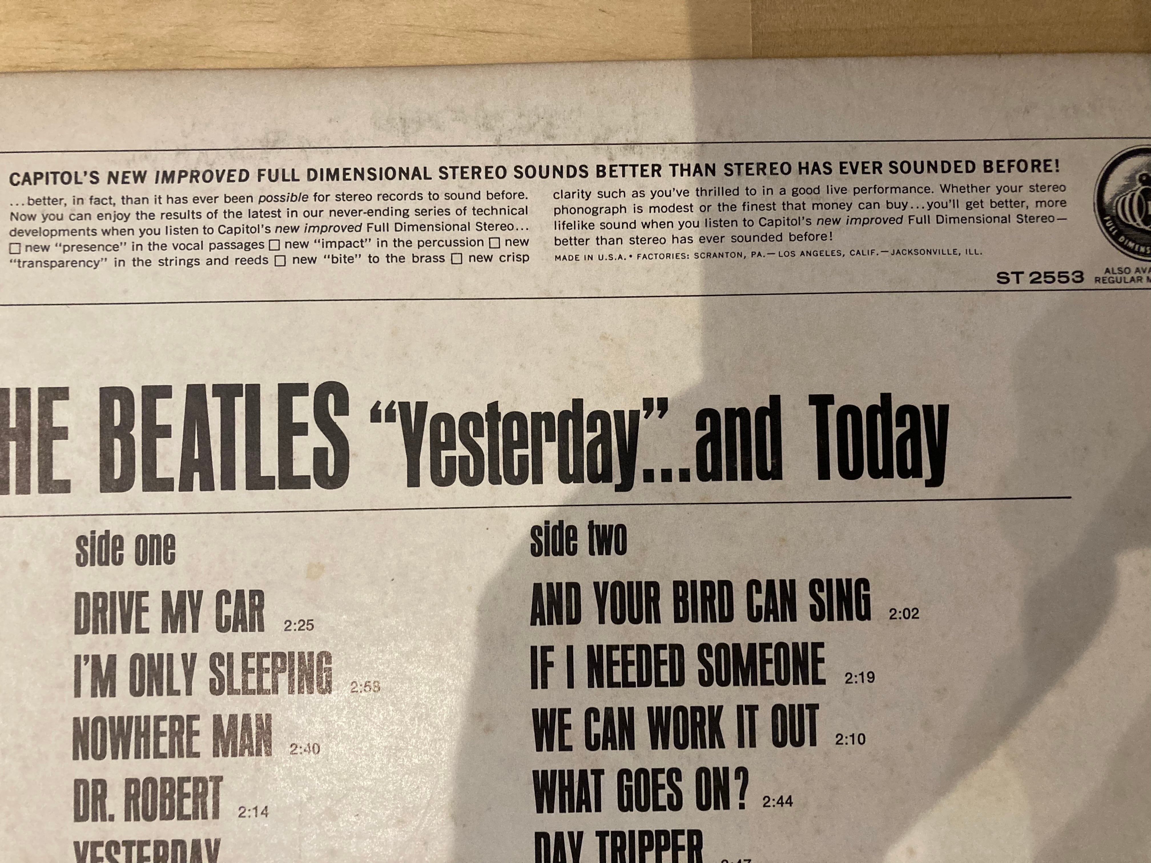 THE BEATLES / yesterday & today | sixteen records (シックス THE BEATLES / yesterday & today | sixteen records (シックス