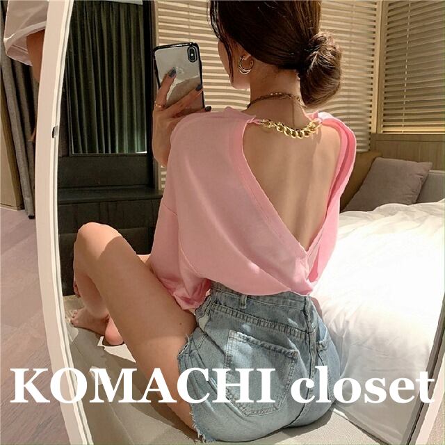 【送料無料】 Tシャツ ハート ロンT 5分袖 黒 ホワイト 背中空き 韓国 レディース オルチャン きれいめ ラウンドネック 金具 ゴールドチェーン トップス 半袖Tシャツ 可愛い セクシー 五分袖 白 ブラック ピンク シンプル ラフ こなれ感 カジュアル M L XL 2XL ゆる 大きいサイズ ゆったり 春 夏 10代 20代 30代 休日 定番 安い 動きやすい ミッドレングス おしゃれ オトナ女子 ラブリー メンズライク スポーティー 無地 ママ 着回し 体型カバー 普段使い