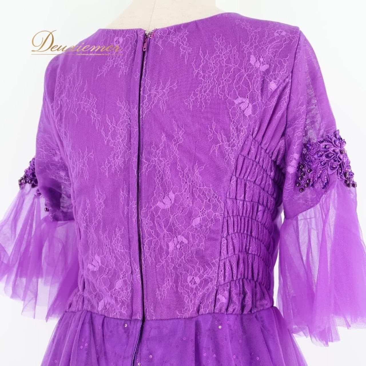 パーティドレス ワンピース ドレス パープル系 レインボー RAINBOW 紫 発表会 パーティ ロングドレス レース ダンス 演奏会 舞台 ふんわり キラキラ 上品 エレガント 華やか 舞台衣装 コンサート衣装 イベント衣装 発表会ドレス レースドレス ダンスドレス 演奏会ワンピース パーティー用