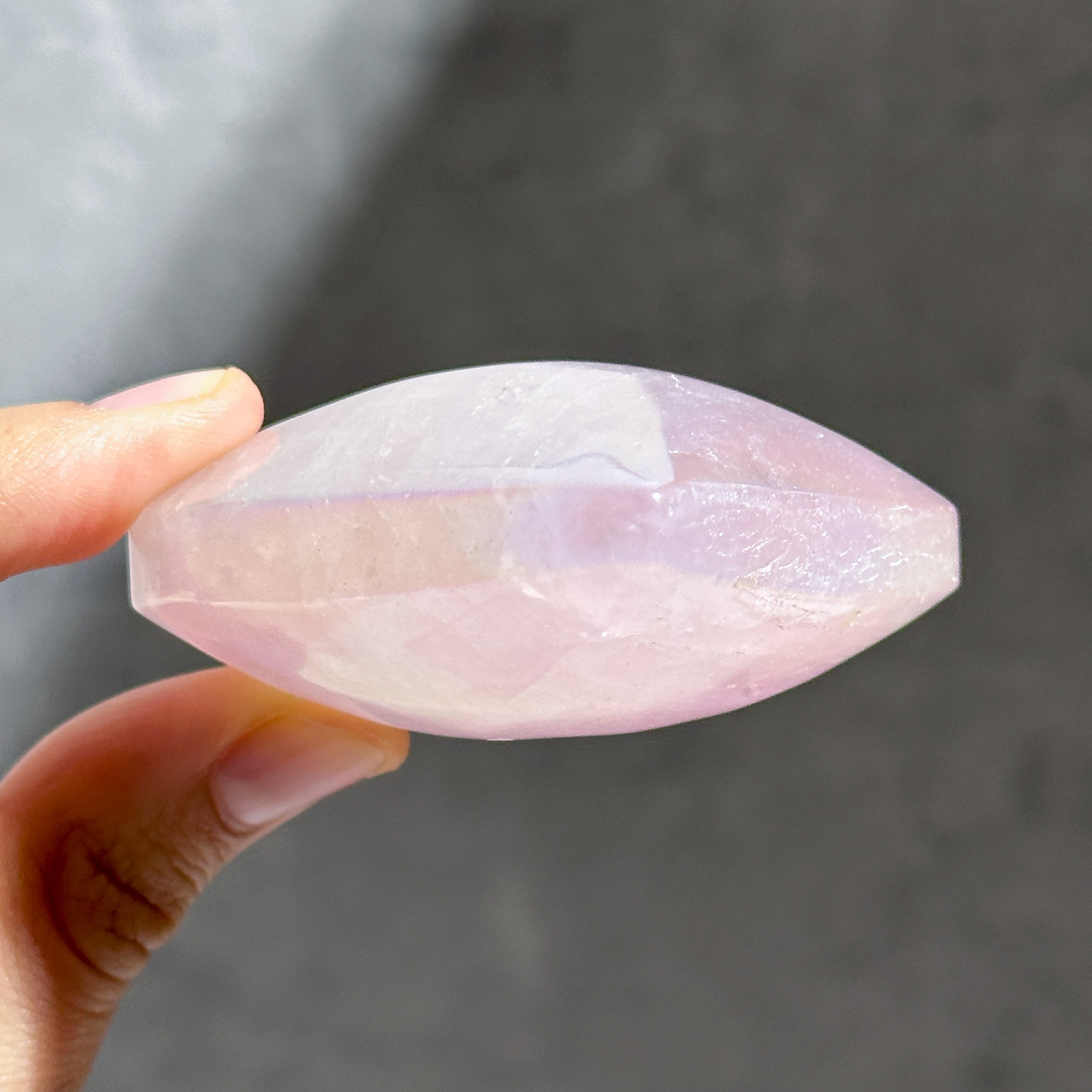 ♡エンジェルオーラローズクォーツ ハート44♡ Angel Aura Rose Quartz