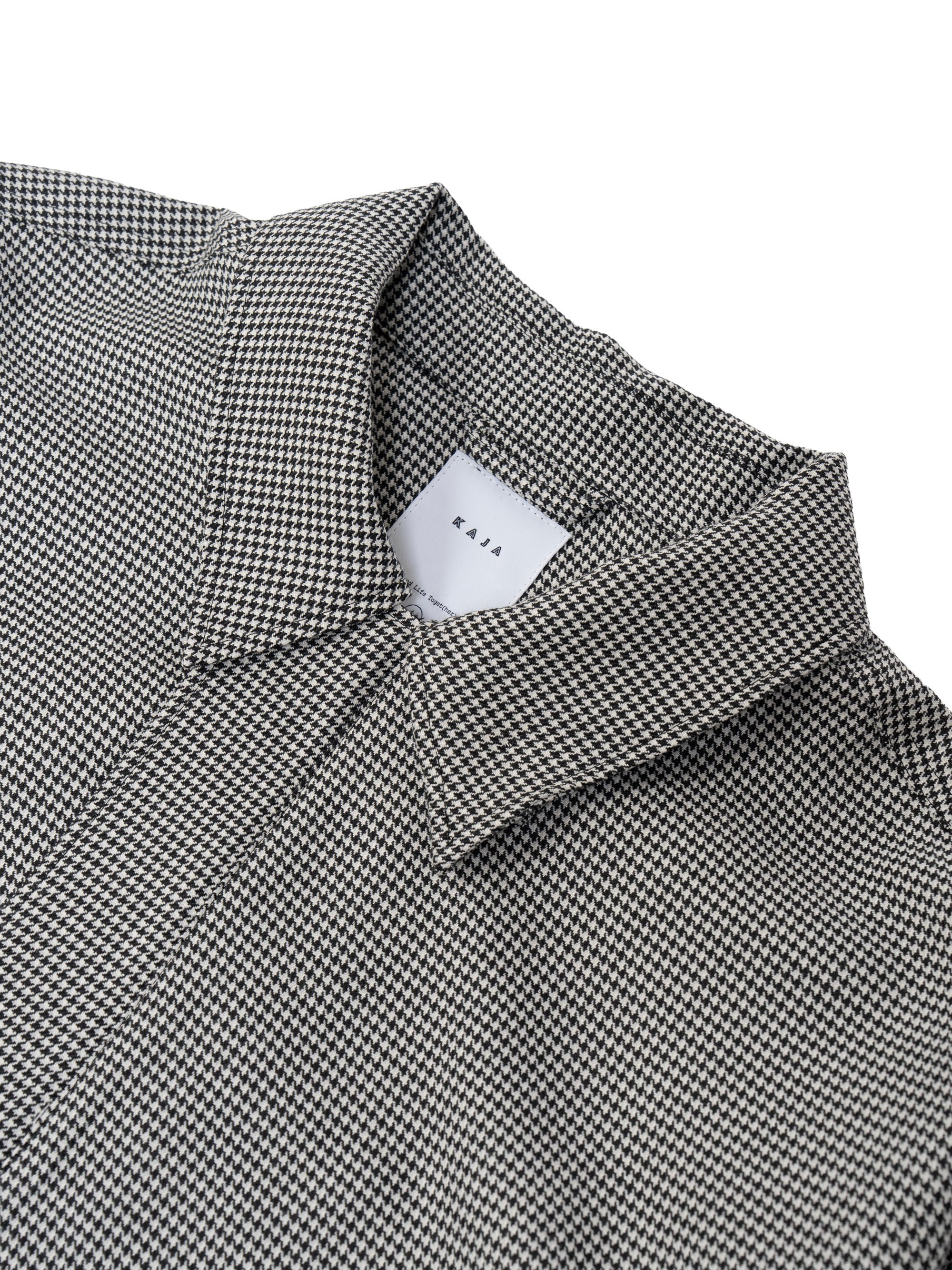 KAJA HOUNDSTOOTH HARRINGTON JACKET | KAJA
