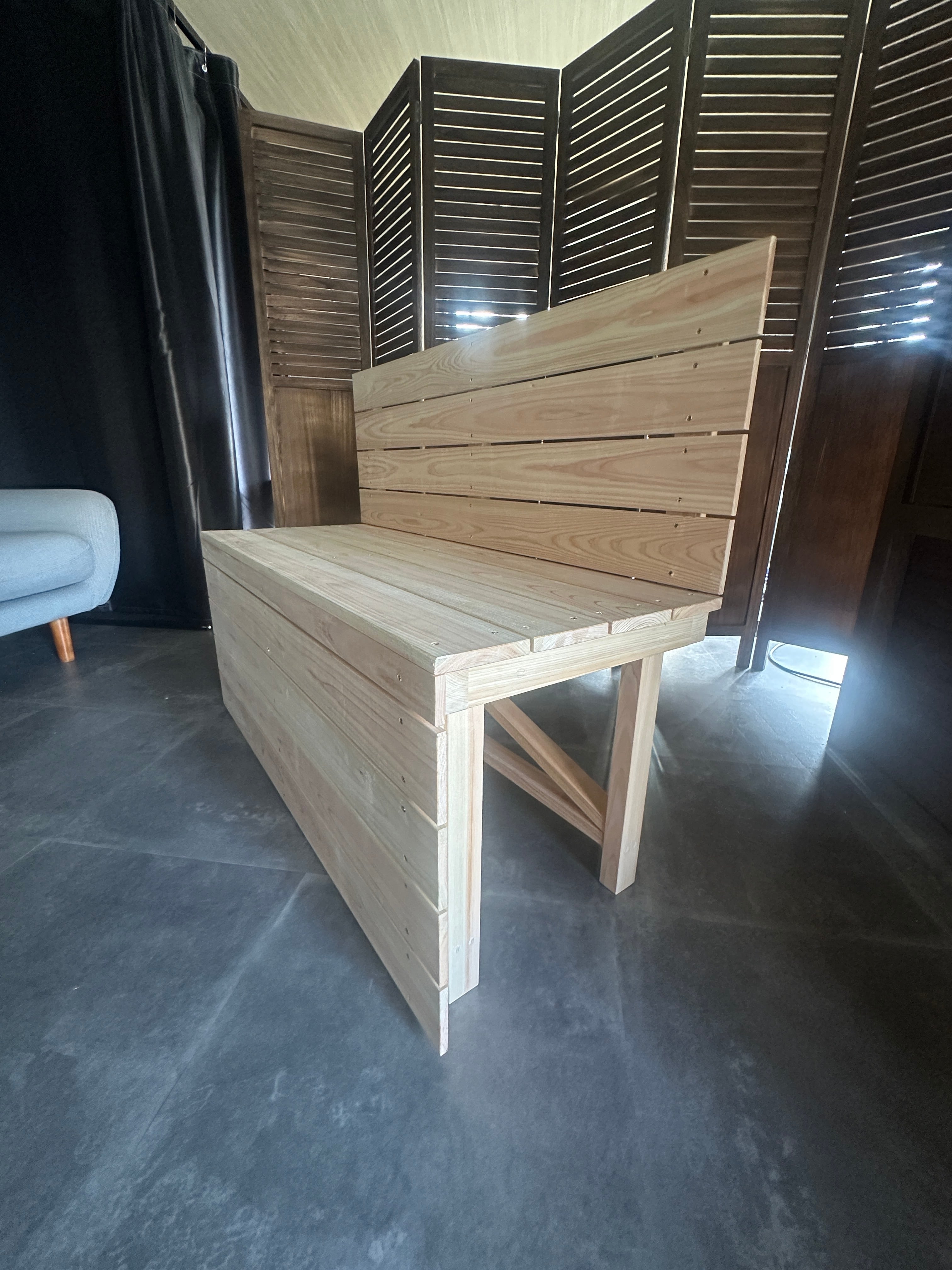 HINOKI BENCH』【2人用】おうちDEサウナRich専用設計 国産ヒノキ 本格