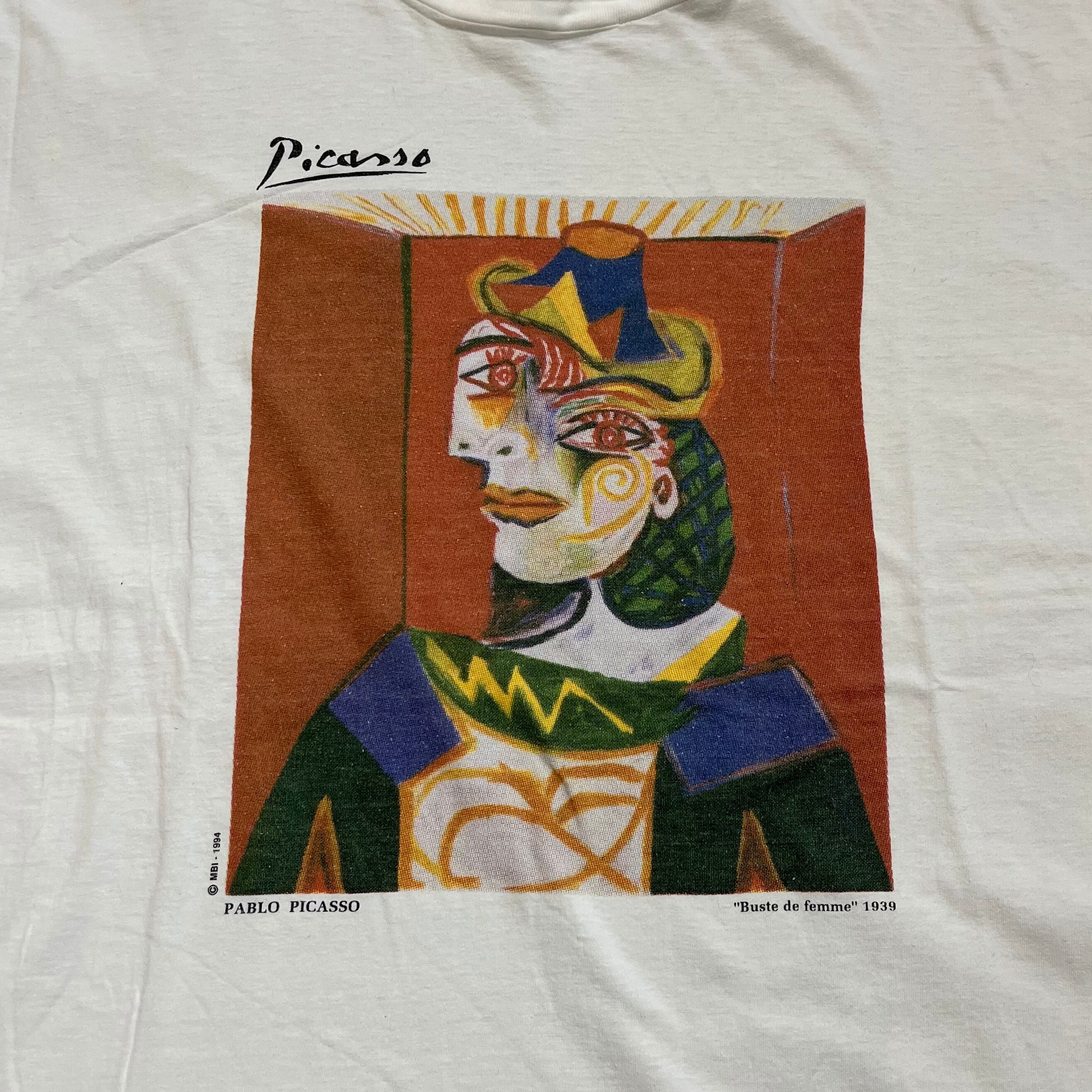 80年代 ヘインズ Hanes Pablo Picasso パブロピカソ アートTシャツ USA製 メンズS ヴィンテージ /evb002012