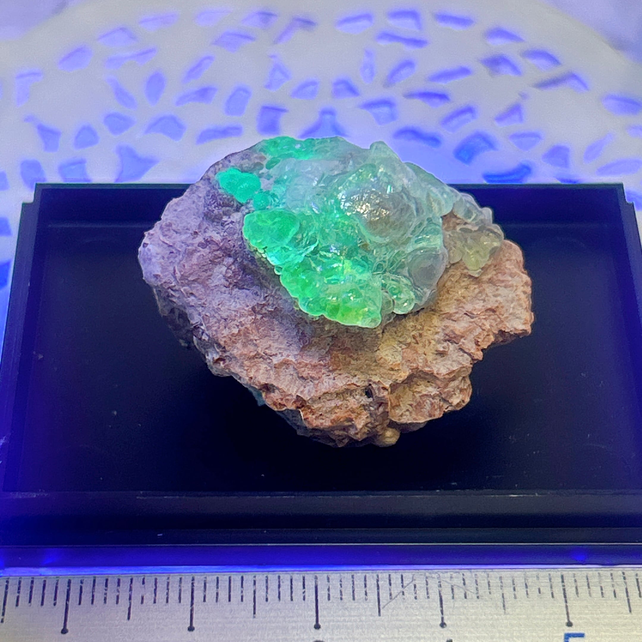 19733】 蛍光鉱物 玉滴石 ハイアライト オパール 天然石 鉱物 原石