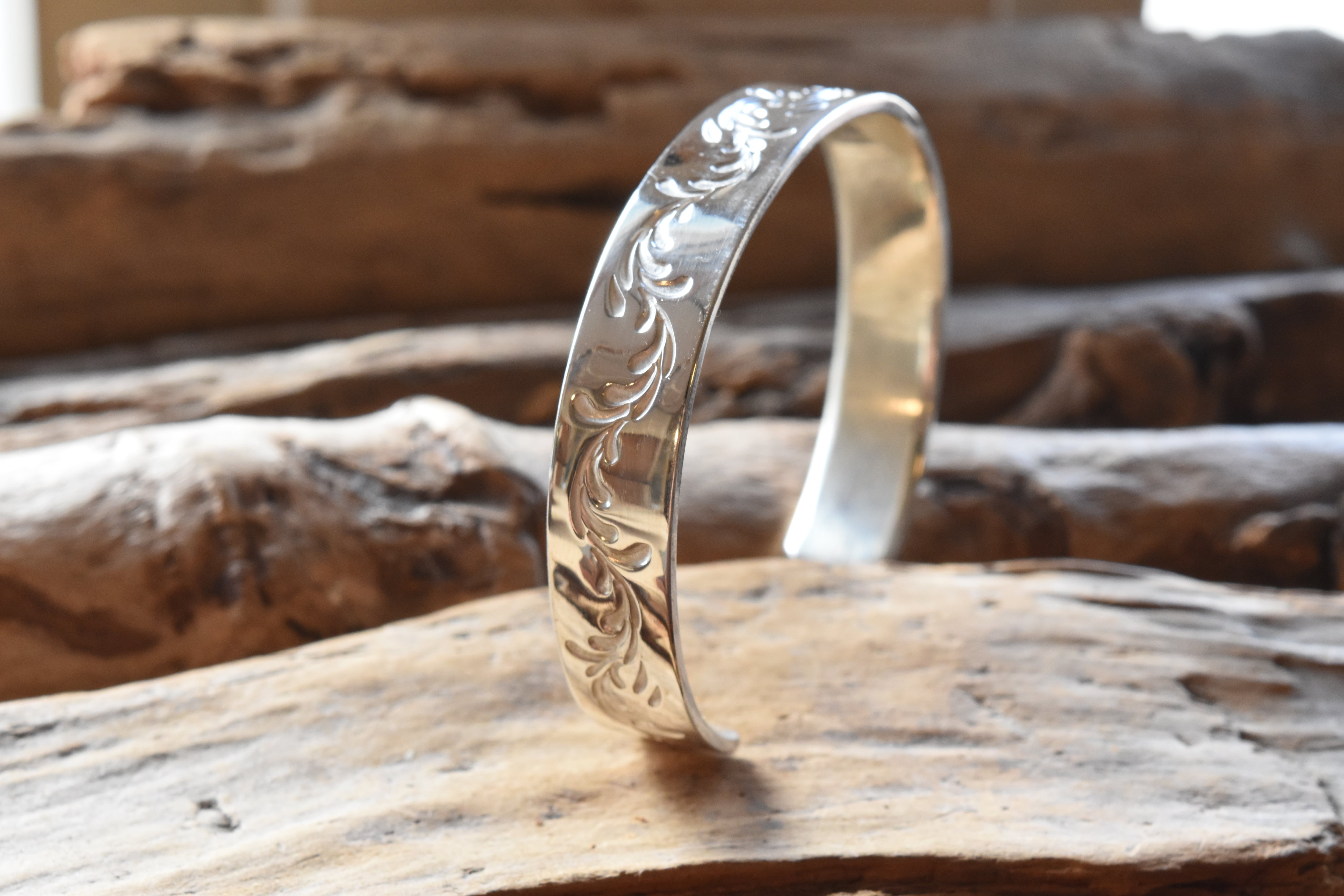 10mm】唐草バングル | FARWEST silver smith