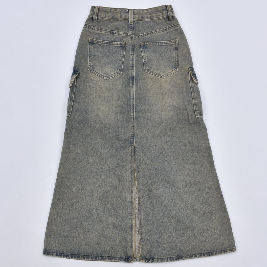 50%OFF】WASHデニム カーゴロングスカート | VOLCAN&APHRODITE 公式通販