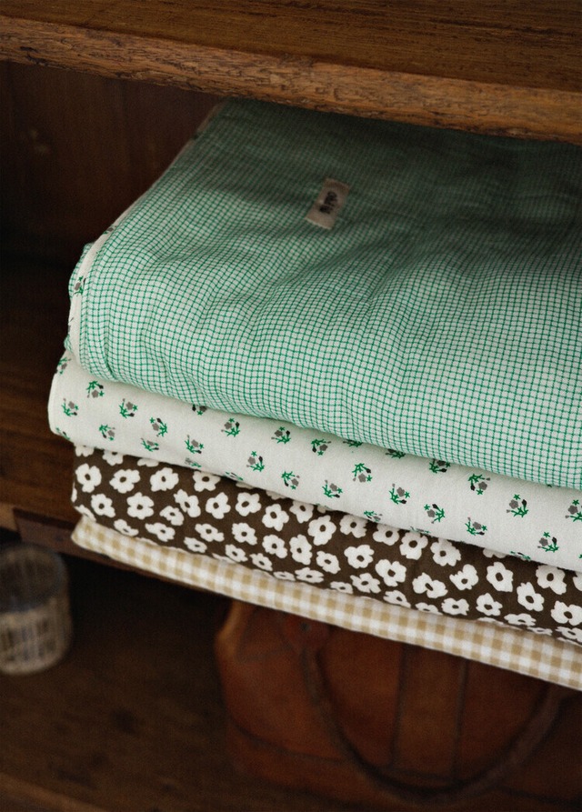 〈 即納アイテム 〉OHDIBS / Grandma Blanket _ green Mサイズ