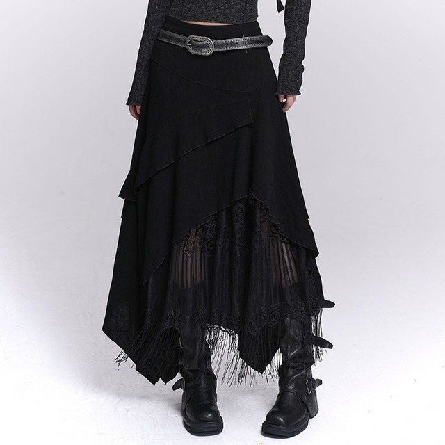 sheer glossy drape neck tops / l0434