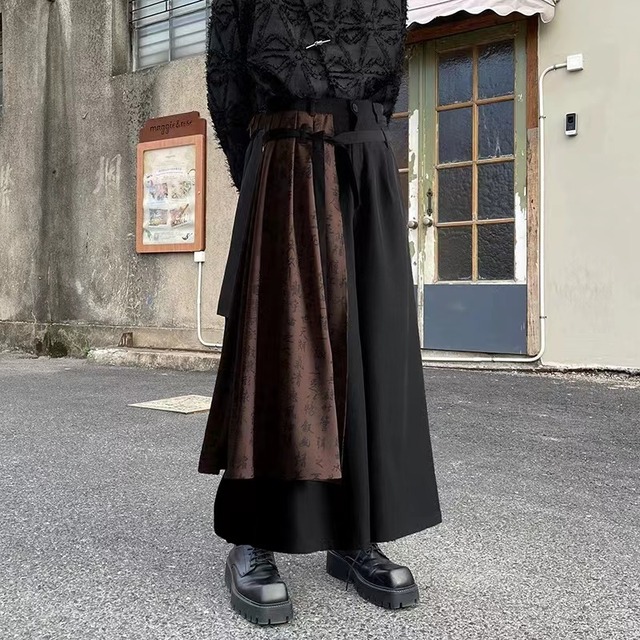 【之】★ズボン★ブラック チャイナ 中国ファッション