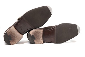 【CHEANEY】WALTER Monk Strap BRN Suede 7 (Second Hand)