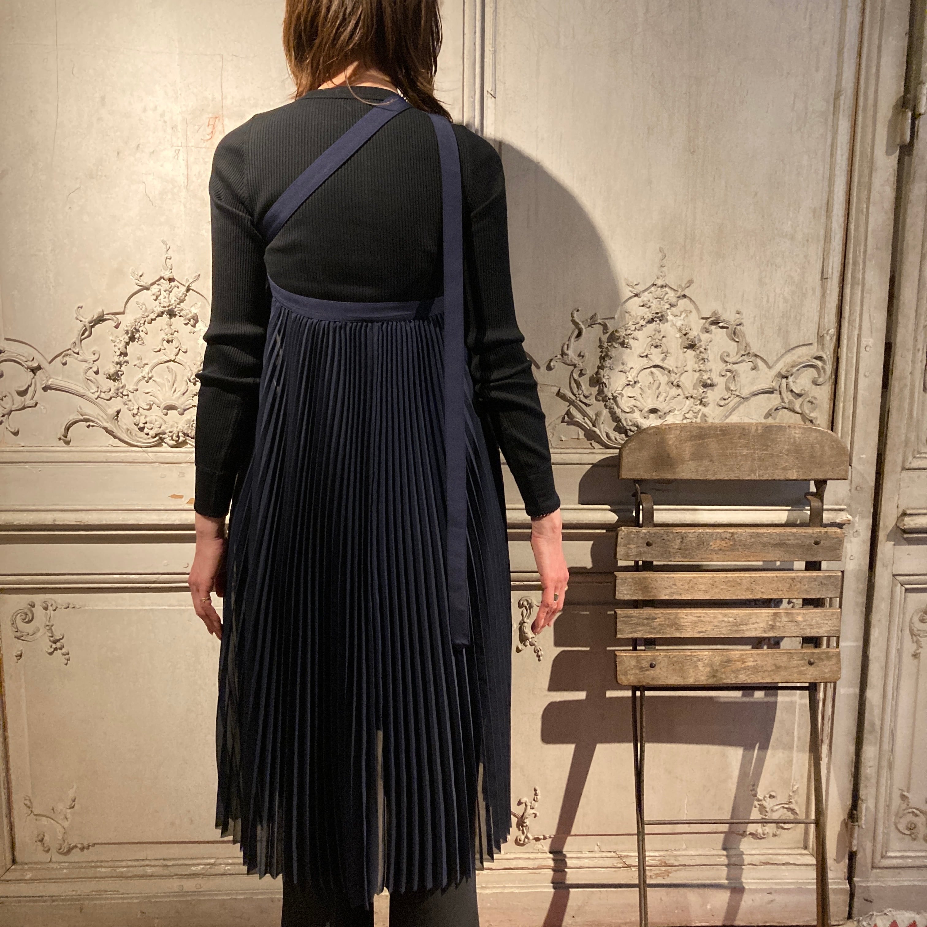 HYKE【ハイク】 SHEER PLEATED WRAP DRESS (16254) | glamour online