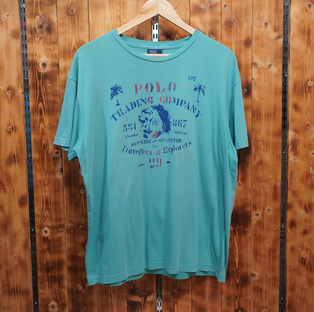 ralphlauren Tシャツ M/ラルフローレン ターコイズ