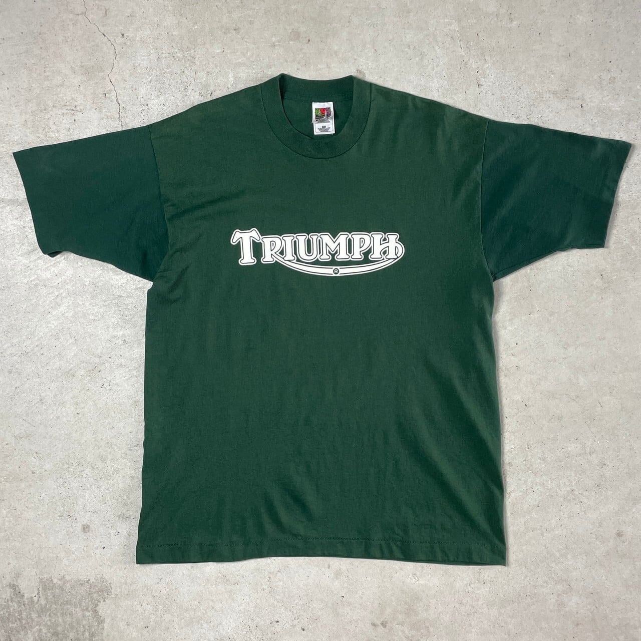 90年代 TRIUMPH トライアンフ ツートンカラー ロゴプリント Tシャツ 