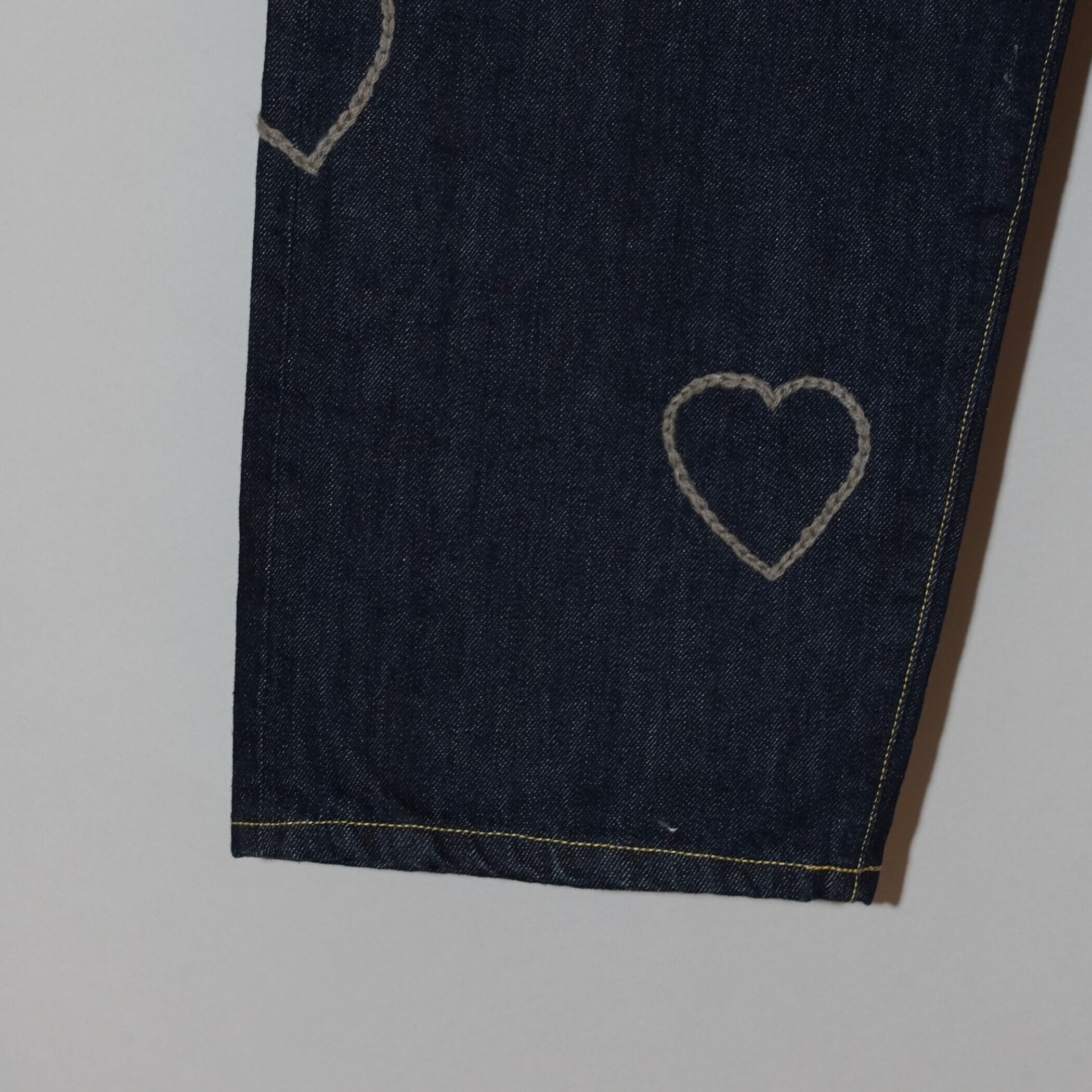 CC HAPPY DENIM 5P PANTS -HEARTFULL O.W- | ChahChah | 公式 CC HAPPY DENIM 5P PANTS -HEARTFULL O.W- | ChahChah | 公式