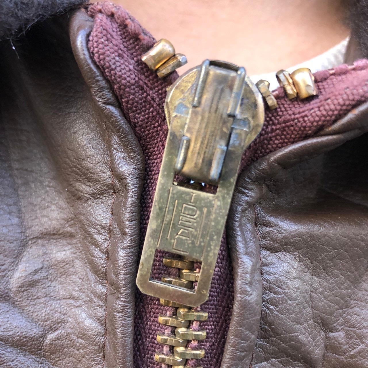80s 米軍 レザー ヴィンテージ USN USNAVY 海軍 フライトジャケット 襟