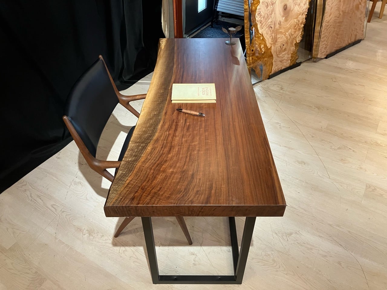 ウォールナット_1200×540-455×58_青山店_テーブル天板/一枚板 242189-2