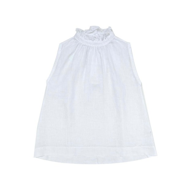 【LONGLIVETHEQUEENl 】linen top / white