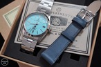 WMT Barracuda Saudi Arabia Special Edition / Sky Blue Dial / Metal Bracelet + Leather Strap Set