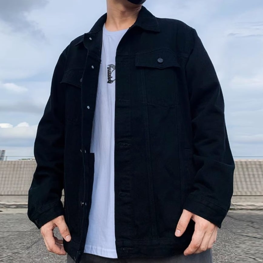 バックロゴデザインデニムジャケット 2colors 00732 | modeluxia