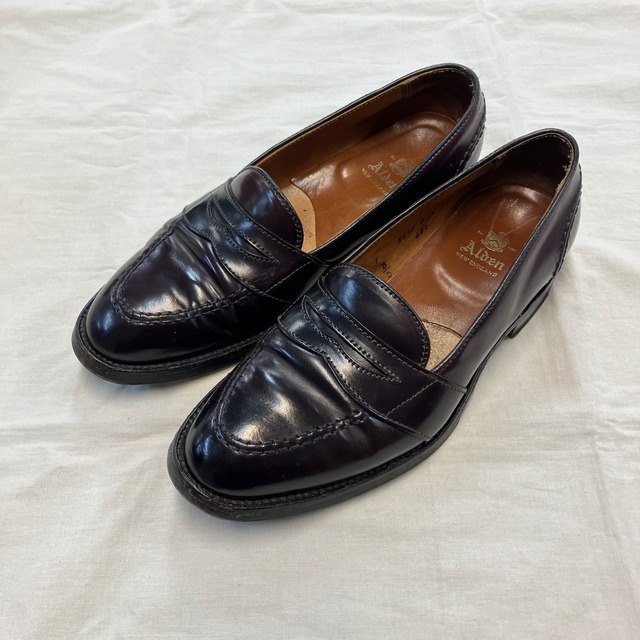 Alden "684" CORDOVAN FULL STRAP LOAFER《7 D》