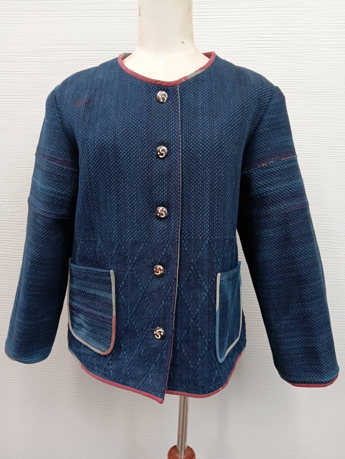 jk-20 剣道着リメイクジャケット 綿100％ | 古布・和布の創作服｜着物