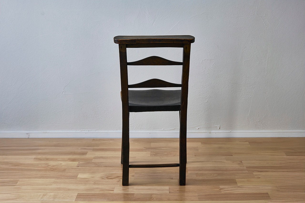 ヴィンテージ チャーチチェア(A)　：アンティークレトロビンテージ教会イス木製椅子ダイニングチェアカントリー