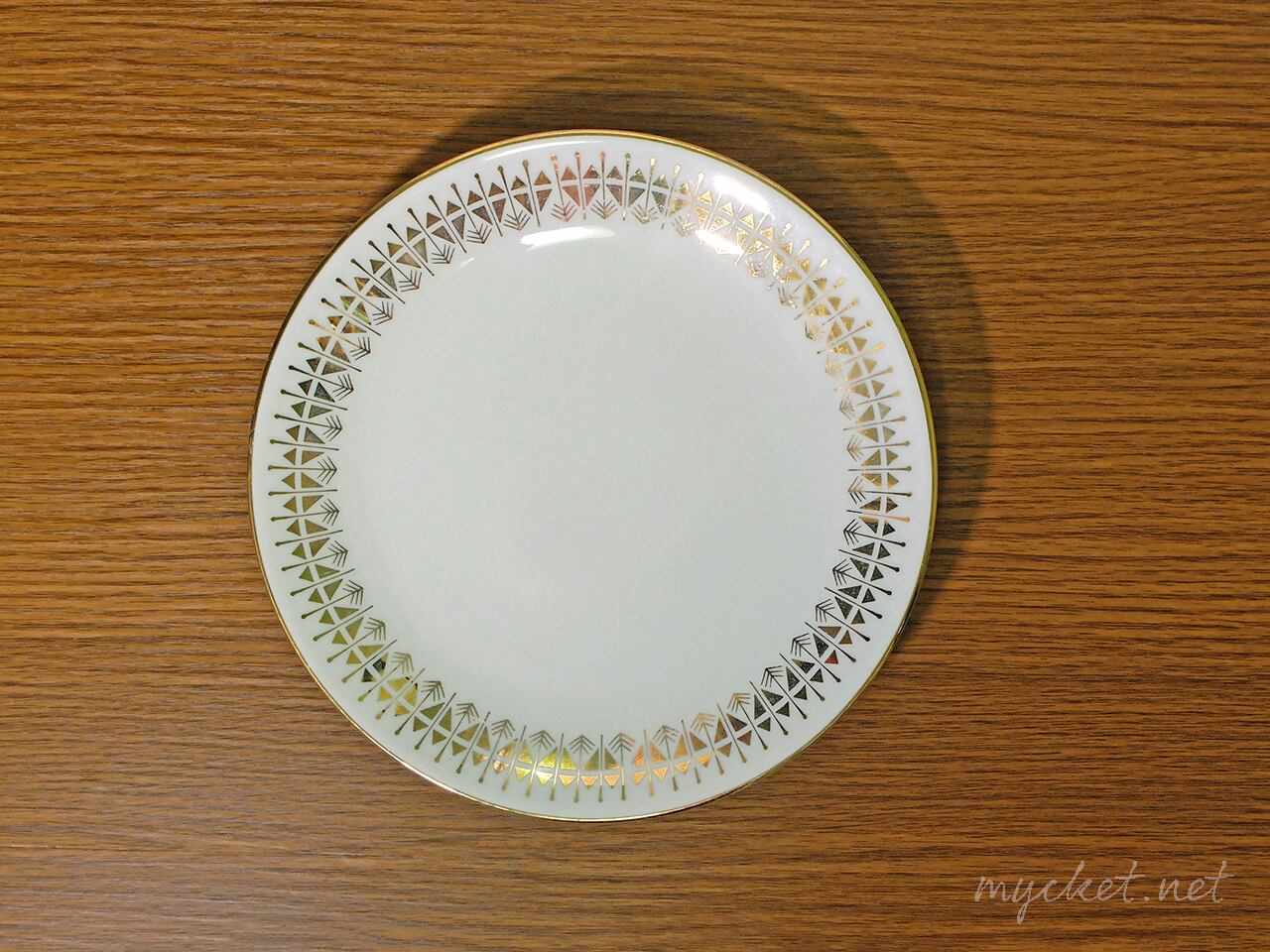 Rorstrand ヴィンテージプレート【1】(ゴールドカラー/Rörstrand/ロールストランド/スウェーデン)