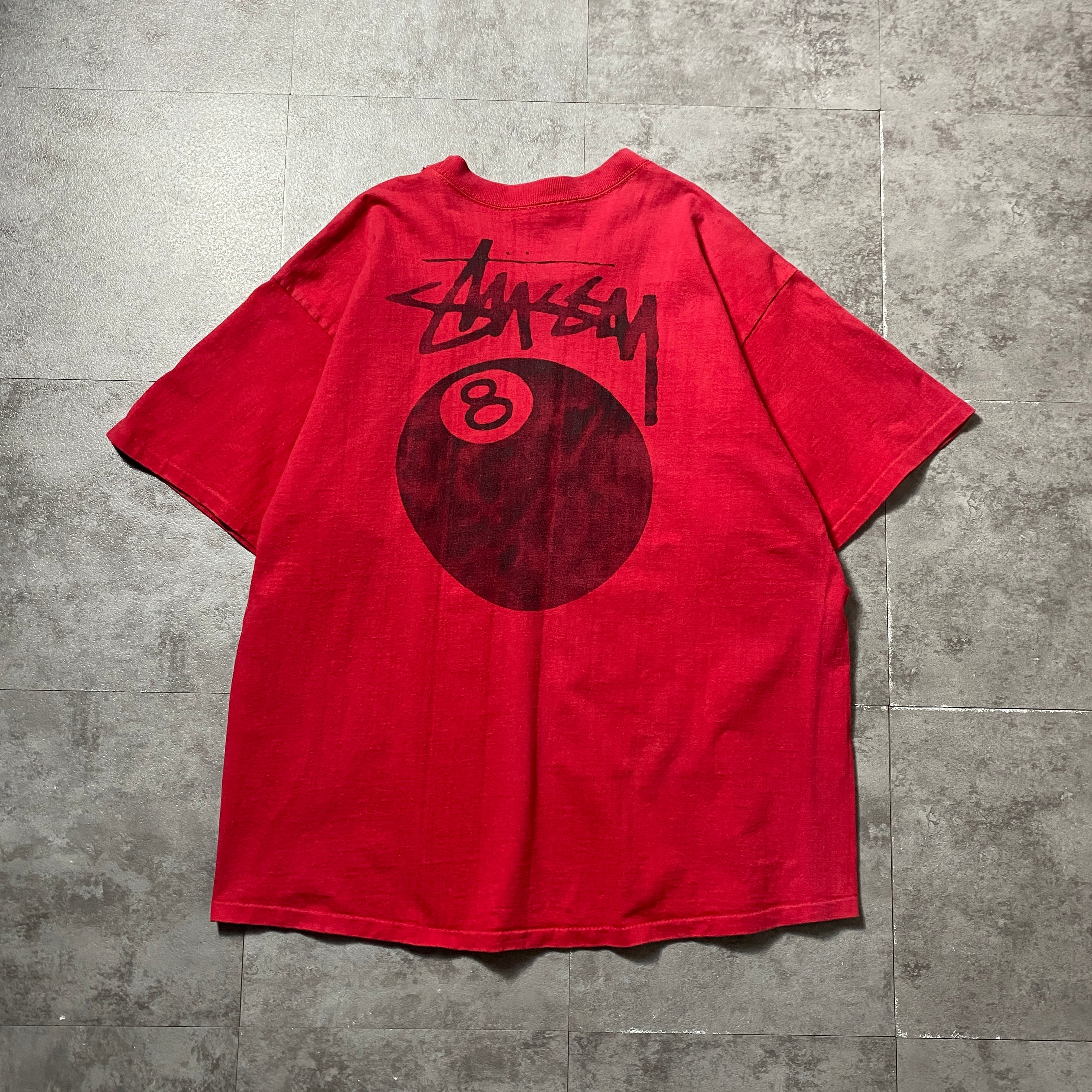 希少・レア】90s オールドステューシー ヴィンテージ Tシャツ 赤 L