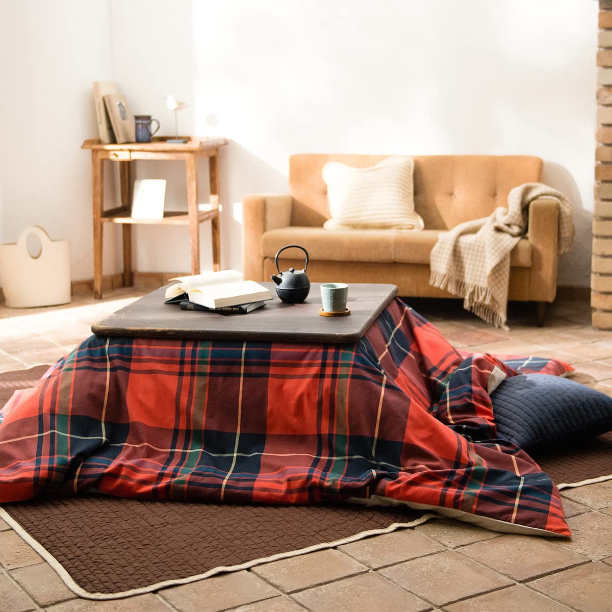 【新着特価】Fab the Home こたつ布団カバー パプリカ 200x200cm(正方形) ハイランド FH182156-240