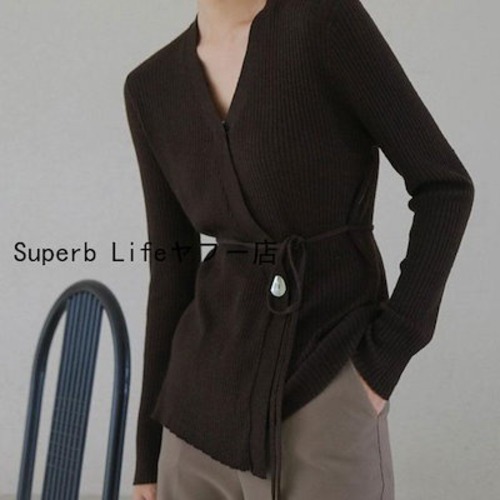 秋冬 ニット レディース トレンド おしゃれ ショート丈 Vネック セーター カーディガン 婦人 コート アウター 羽織り 通勤 お呼ばれ
