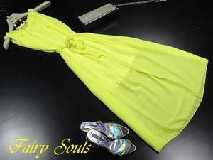 ★送料無料★F☆シフォンのマキシ丈ワンピース(OPN7076）