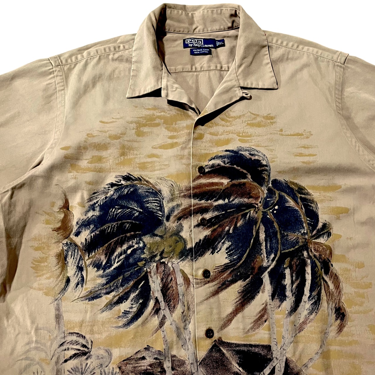 Polo Ralph Lauren Open Callor Hawaiian Shirt”VINTAGE CAMP” | BIG 