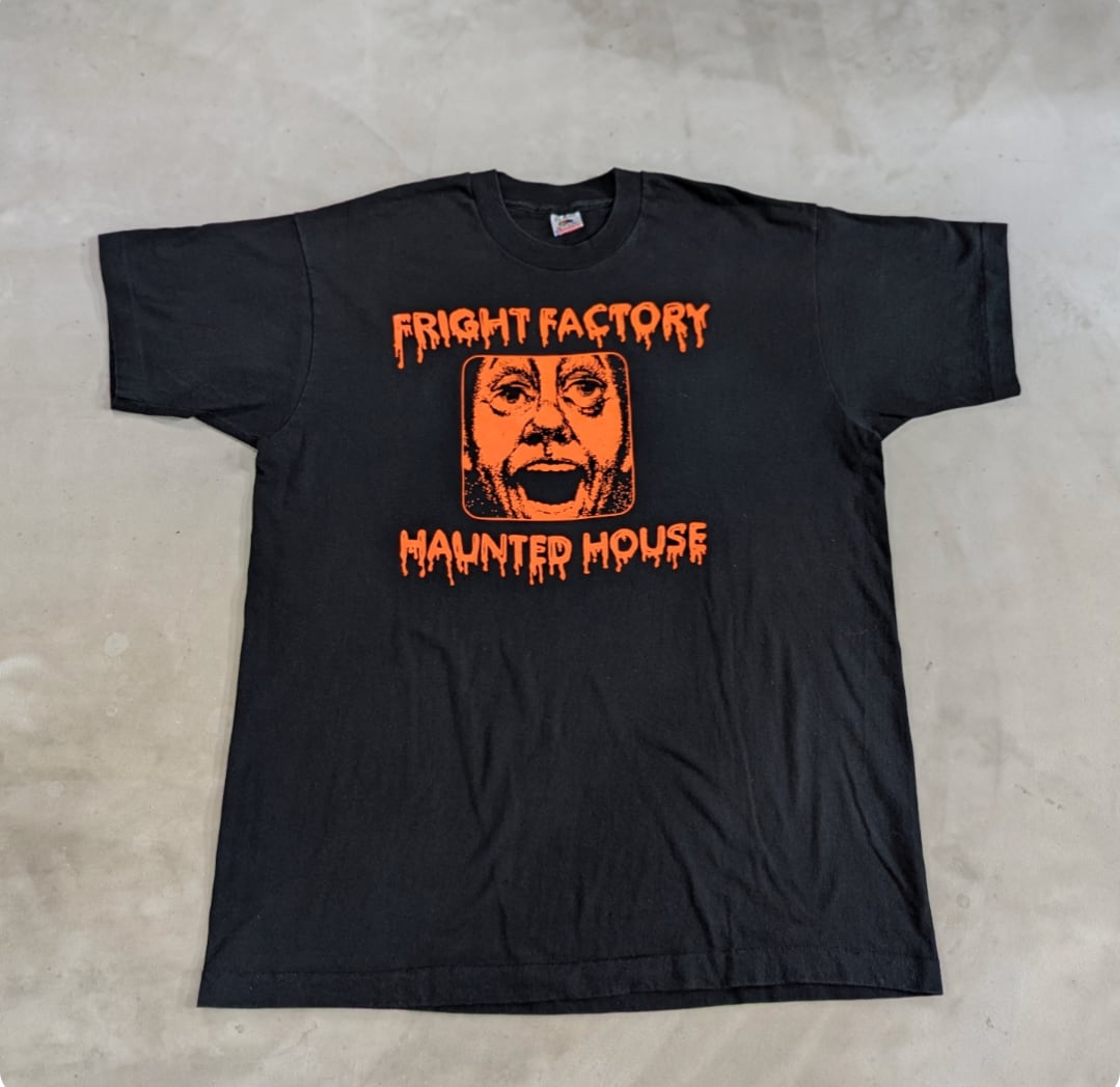 90s flight factory haunted house tee 小岩店