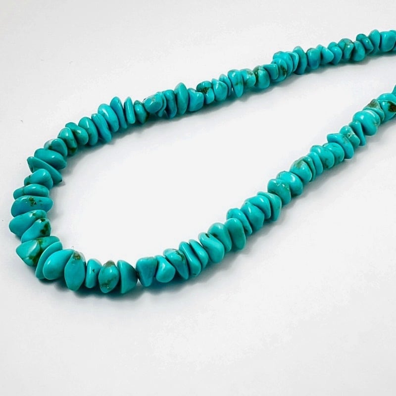 Lagoon Original ライトブルー グラデーション ターコイズ 一連 ネックレス 40cm