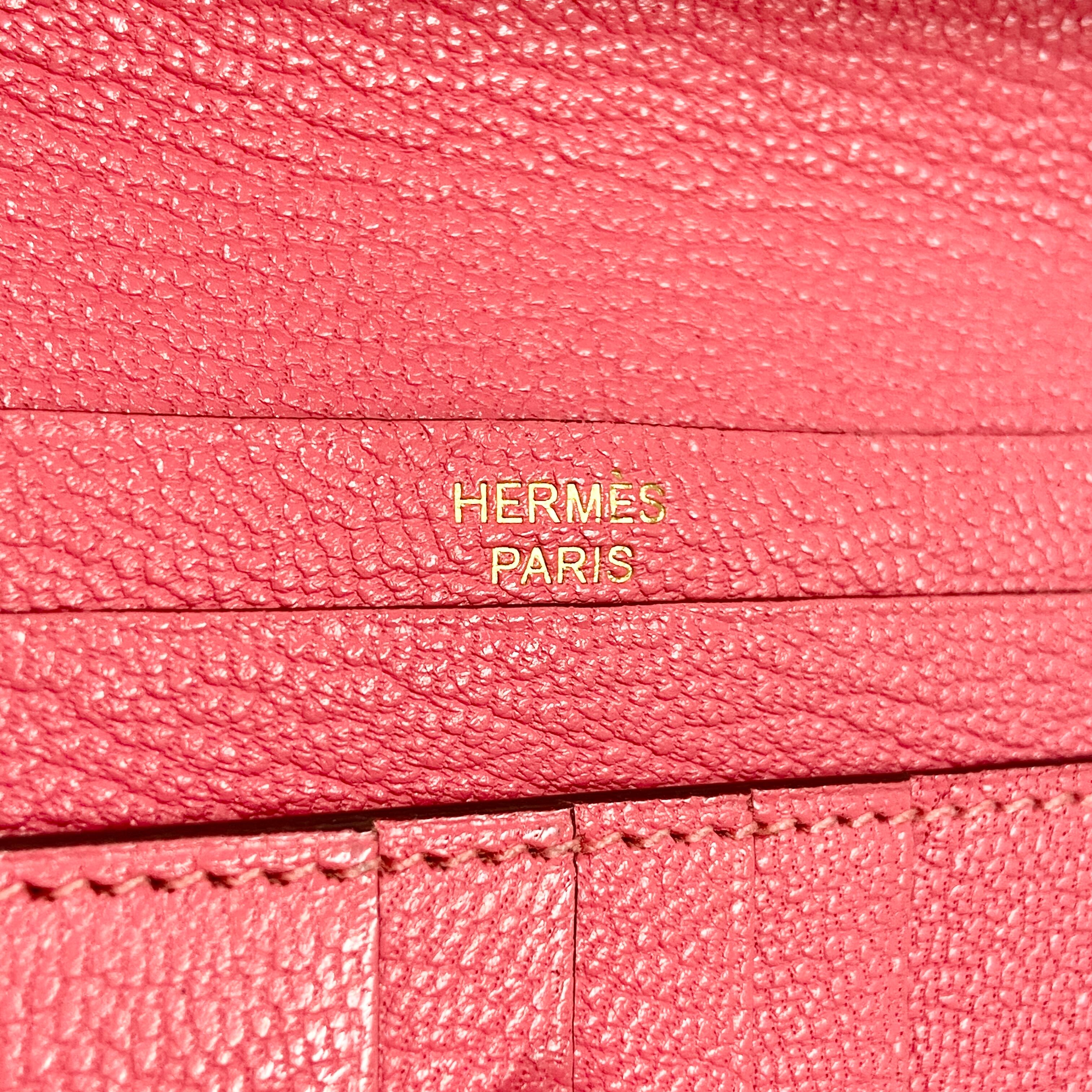 HERMES エルメス ベアンコンパクト シェーブル ピンク A刻印 6581