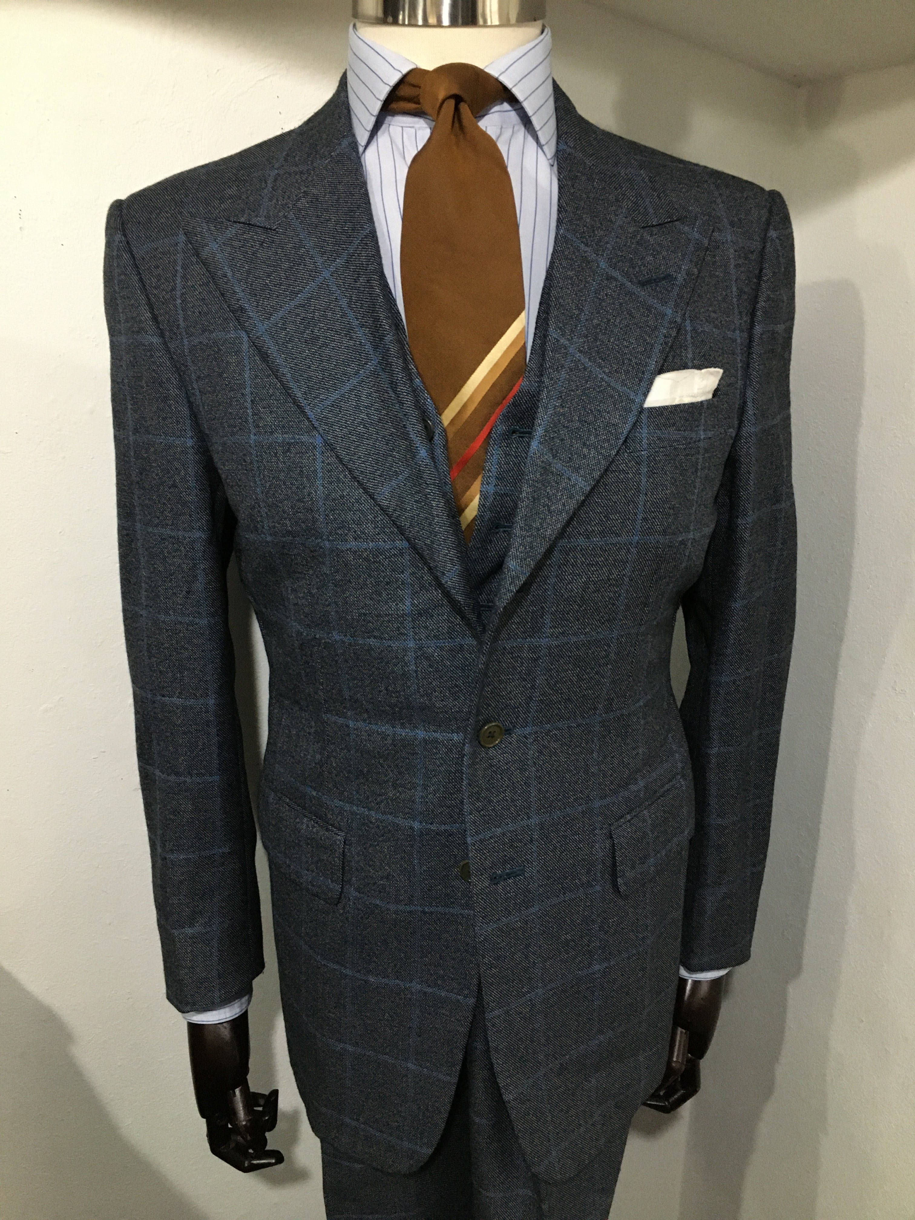 Draper's Bench(ドレイパーズベンチ) 30's Style Blue Check 3B ...